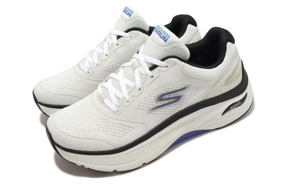 Lookbook スケッチャーズ マックスクッショニング アーチフィット 白黒青 220336-WBKB