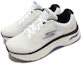 Lookbook Skechers Max Cushioning Arch Fit 'Putih Hitam Biru' 220336-WBKB