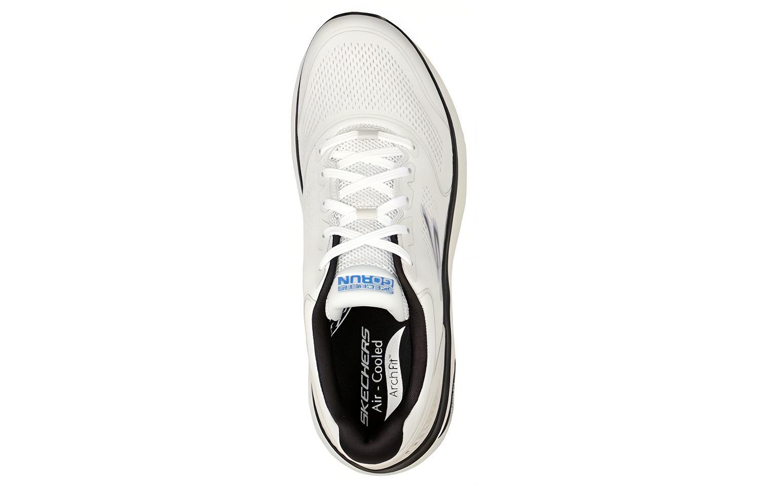 Shop Skechers Max Cushioning Arch Fit ''Wit Zwart Blauw'' 220336-WBKB