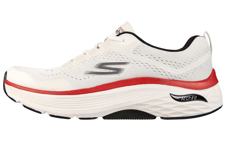 Skechers Max Cushioning Arch Fit 'White Red' 220196-WBK