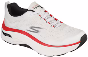 Lookbook Skechers Max Cushioning Arch Fit 低筒跑步鞋 白紅
