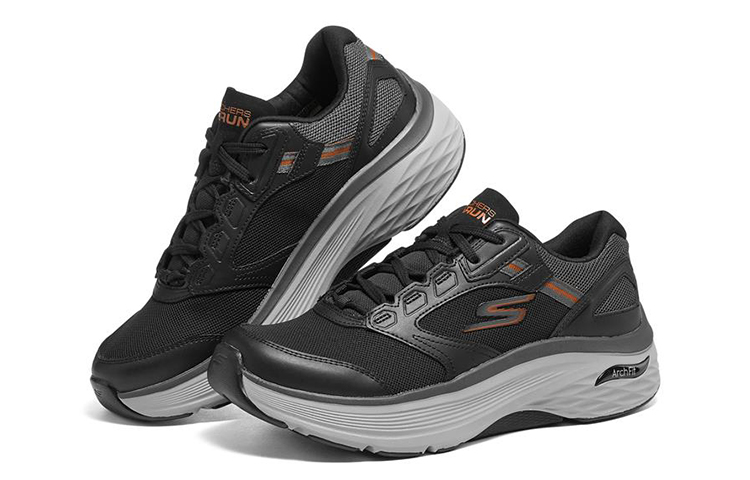 Lookbook Skechers Max Cushioning Arch Fit ''Xingmai Trendy Casual Training Zwart Grijs'' 220198-BKGY