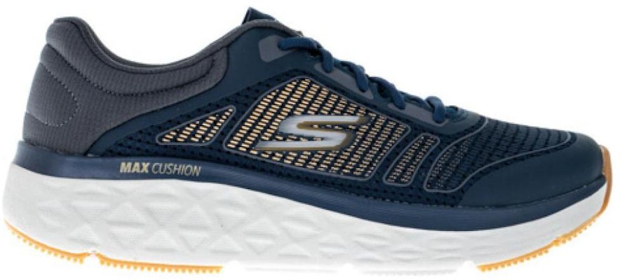 Skechers Max 緩震耐磨透氣 低筒 跑步鞋 藍金 Order Skechers Max 緩震耐磨透氣 低筒 跑步鞋 藍金