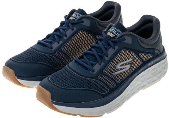 Skechers Max 緩震耐磨透氣 低筒 跑步鞋 藍金 Lookbook Skechers Max 緩震耐磨透氣 低筒 跑步鞋 藍金