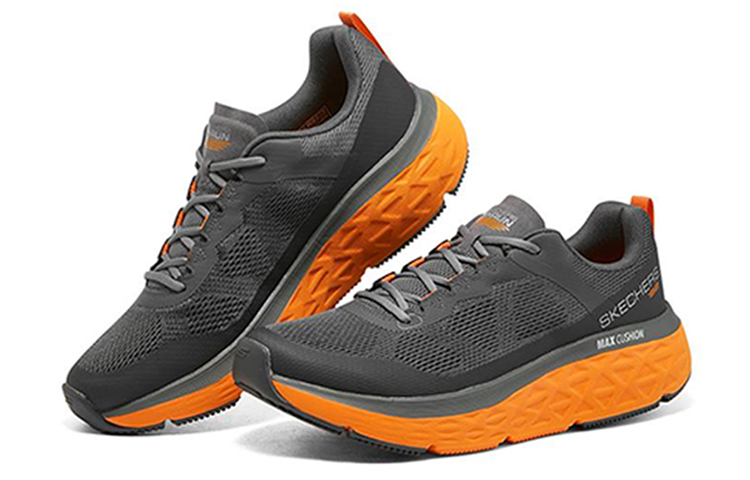 Lookbook Skechers Max Cushioning Delta 'Grey Orange' 220351-CCOR