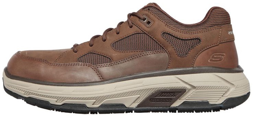 Skechers Max Cushioning Elite 'Alloy Toe Coklat' 200045-BRN Buy Skechers Max Cushioning Elite 'Alloy Toe Coklat' 200045-BRN