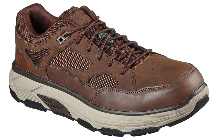 Lookbook Skechers Max Cushioning Elite 'Alloy Toe Brown' 200045-BRN