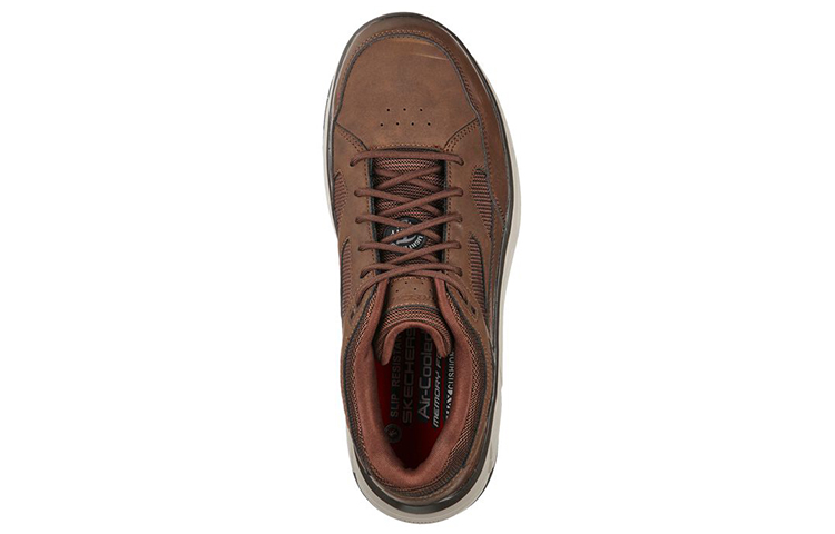 Shop Skechers Max Cushioning Elite 'Alloy Toe Brown' 200045-BRN