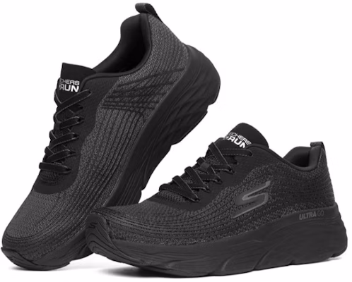 Skechers Max 精英極度緩衝跑鞋 黑 Lookbook Skechers Max 精英極度緩衝跑鞋 黑