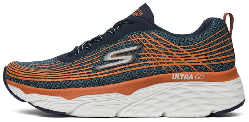 Skechers Max Cushioning Elite Biru/Putih/Jingga 54430-NVOR Buy Skechers Max Cushioning Elite Biru/Putih/Jingga 54430-NVOR