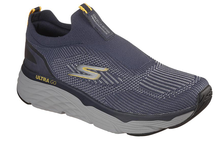 Lookbook Skechers Max Cushioning Elite 耐磨 低筒 跑步鞋 男款 深藍色