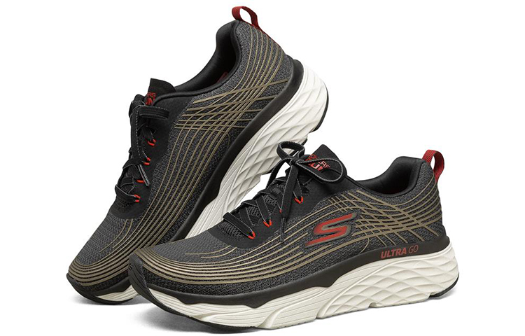 Lookbook Skechers Max Cushioning Elite 低筒跑步鞋 黑金