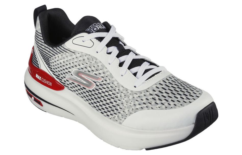 Lookbook Skechers Max Cushioning Hyper Burst 減震防滑耐磨 低筒 跑步鞋 男款 黑色