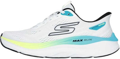 Skechers Max Cushioning MaxRun White Running Shoes - Stylish & Comfortable. 221000-WMLT Skechers Max Cushioning MaxRun White Running Shoes - Stylish & Comfortable. 221000-WMLT
