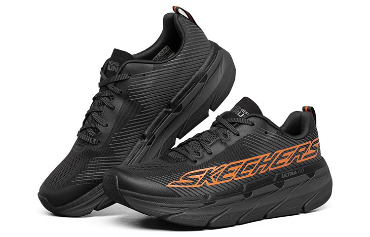 Lookbook Skechers Max Cushioning Premier 'Negro Naranja' 54451-BKOR