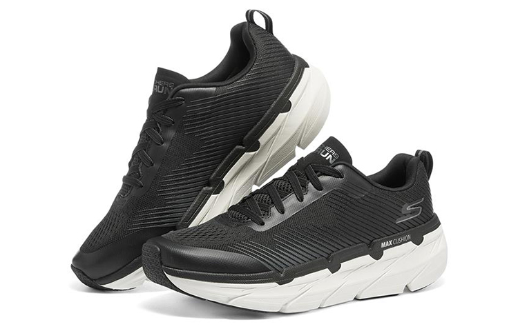 Lookbook Skechers Max Cushioning Premier 低筒訓練鞋 黑白