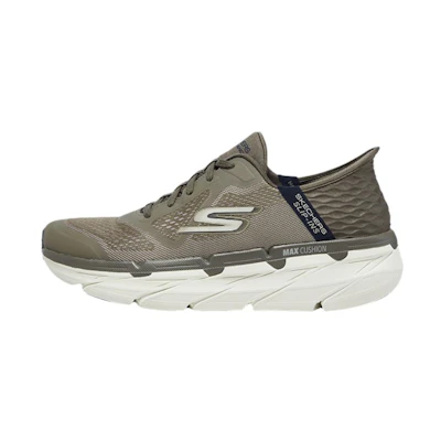 Skechers Max Cushioning Premier Shoes 'Tan Olive Green'