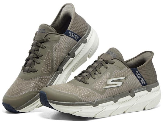 Skechers Max Cushioning Premier 休閒舒適 耐磨 低筒 跑步鞋 男款 褐色 Lookbook Skechers Max Cushioning Premier 休閒舒適 耐磨 低筒 跑步鞋 男款 褐色