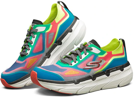 Skechers Max Cushioning Premier ''Color Splash'' Scarpe Uomo Donna Bambini 220077-BLRD Lookbook Skechers Max Cushioning Premier ''Color Splash'' Scarpe Uomo Donna Bambini 220077-BLRD