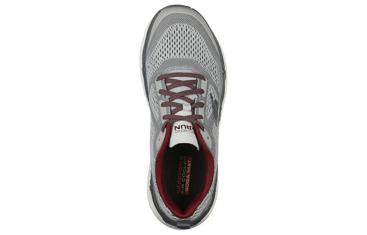 Shop Skechers Max Cushioning Premier 星迈 低筒 訓練鞋 灰白色