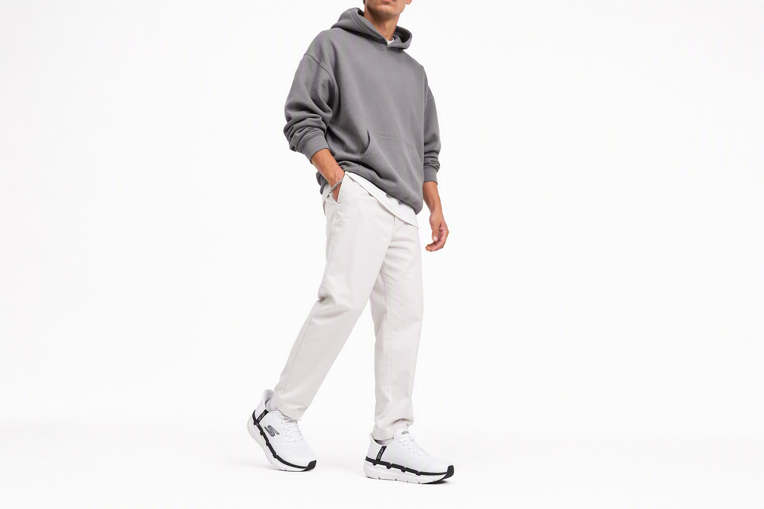 Order 斯凯奇 Max Cushioning Premier 无鞋带款 “白黑” 220313-WBK