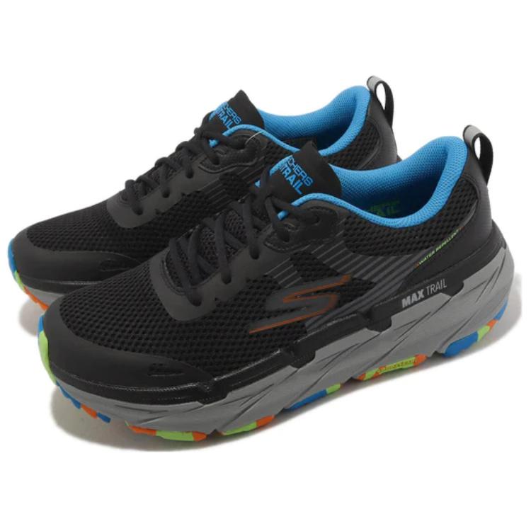 Lookbook Skechers Max Cushioning Premier Trail 'Hitam Pelbagai Warna' 220593-BKMT