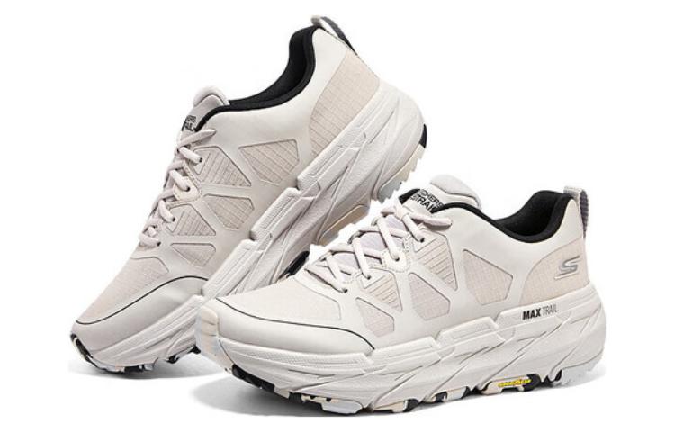 Shop スケッチャーズ マックスクッション プレミア トレイル 白ピンク 220592C-NAT