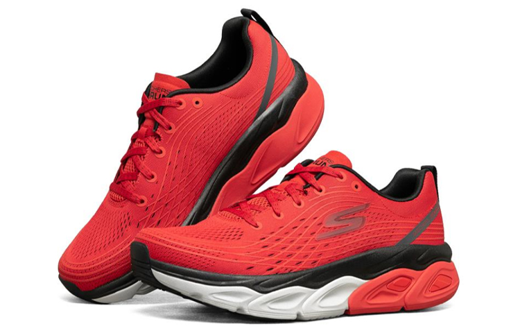 Lookbook Skechers Max Cushioning Ultimate Rosso/Nero/Bianco 54440-RDBK
