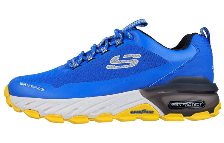 Skechers Max Protect 'Fast Track White Blue Yellow' 237304-BLYL
