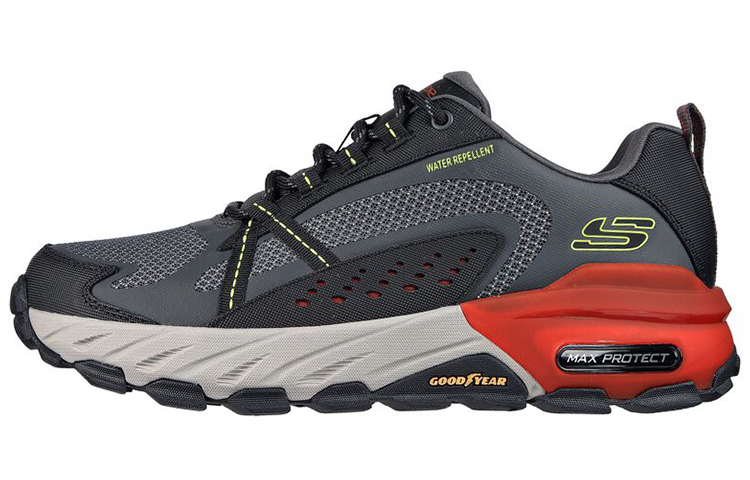 Skechers Max Protect 'Grey Black Red' 237303-CCMT