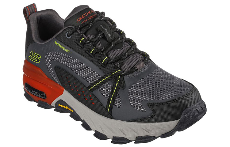 Lookbook Skechers Max Protect 'Grey Black Red' 237303-CCMT