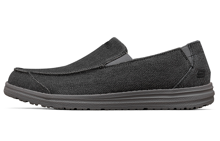 Skechers Melson 'Black Lightweight Breathable Slip-On' 210103-BLK