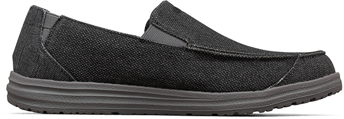 Skechers Melson 'Black Lightweight Breathable Slip-On' 210103-BLK Order Skechers Melson 'Black Lightweight Breathable Slip-On' 210103-BLK
