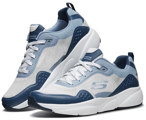 Skechers Meridian 休閒 低筒 跑步鞋 男款 藍白 Lookbook Skechers Meridian 休閒 低筒 跑步鞋 男款 藍白