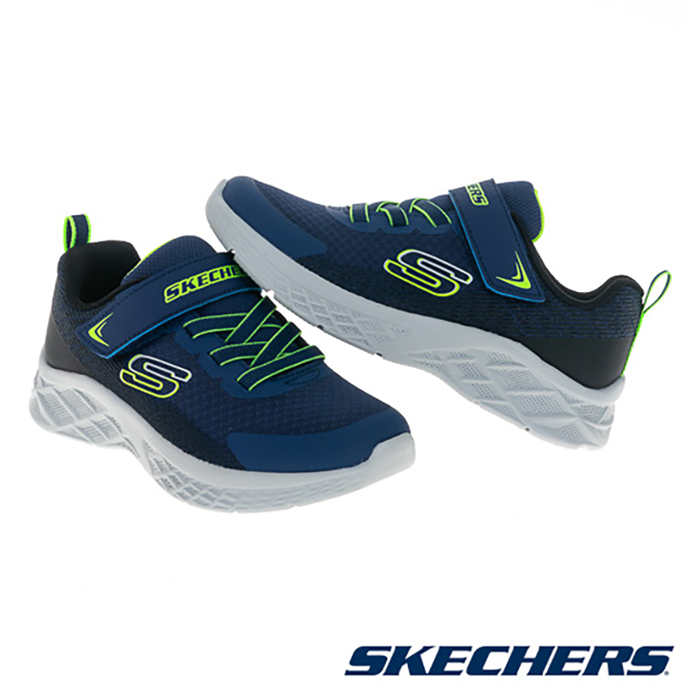 Lookbook Skechers Microspec II Zapatillas Casual Niños Azul 403924LNBLM