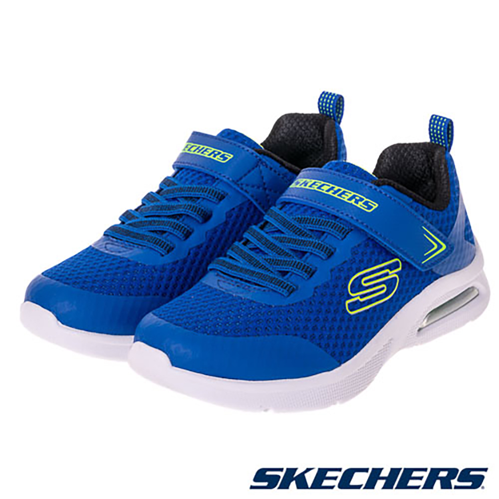 SKECHERS Microspec Max Boys' Wide Fit Sneakers Blue Indigo