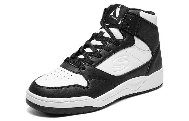 Lookbook Skechers Mid-Top 'Black and White' 183243-WBK