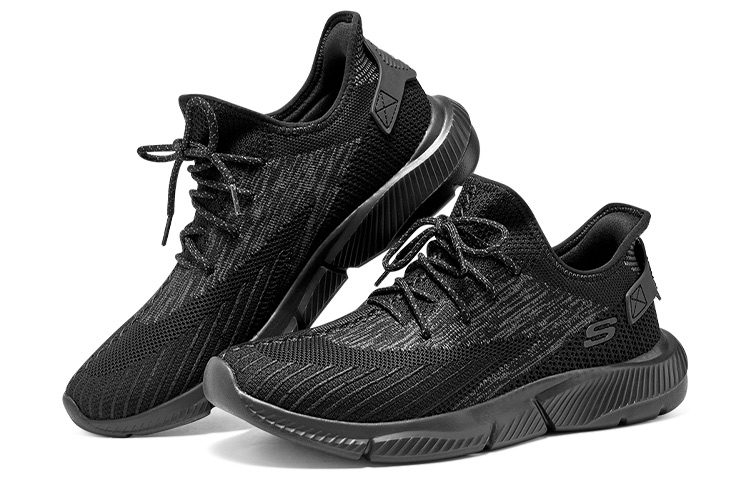 Lookbook Skechers Mid-Top Running 'Black Comfort' 210494-BBK