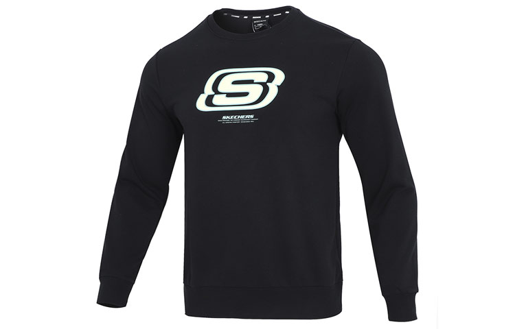 Skechers Minimalist Logo Pullover Crewneck Sweatshirt Casual Style L322U083