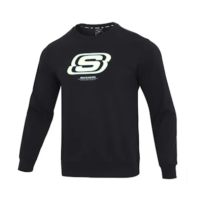 Skechers Minimalist Logo Pullover Crewneck Sweatshirt Casual Style L322U083