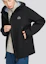 Lookbook Skechers Minimalist Jaket Hoodie Unisex Kalis Air & Angin UPF50+ Hitam Karbon L424U189-0018