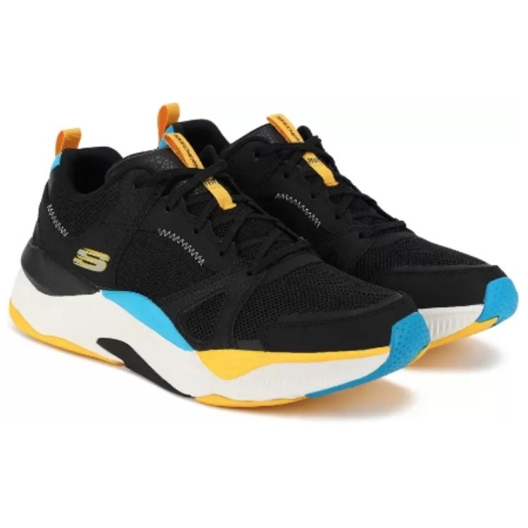 Lookbook Skechers Mira Rylight ''Schwarz Blau Gelb'' 232219-BKMT