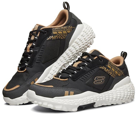 Skechers Monster Low-Top Sneakers Black/Gold 51715-BLK Lookbook Skechers Monster Low-Top Sneakers Black/Gold 51715-BLK