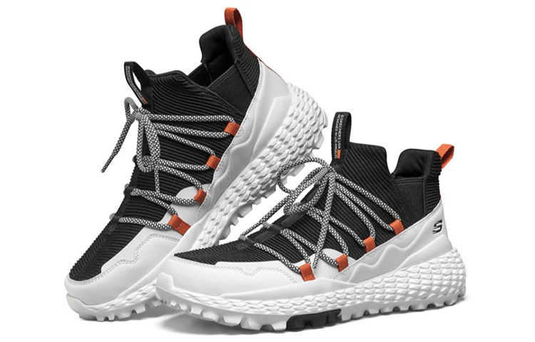 Lookbook Skechers Monster Hitam/Putih 51944-WBK