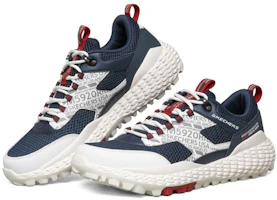 Lookbook Skechers Monster 復古 低筒 跑步鞋 男款 海軍藍