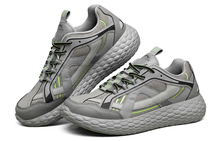 Lookbook Skechers Monster Emperor Sports Shoes Grey/Green 237141-GRY