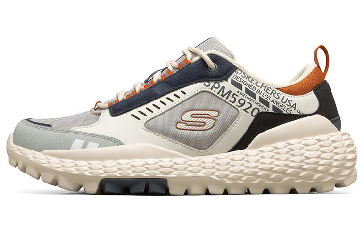 Skechers Monster Low-Running Shoes Grey/Blue 51715-GYNV