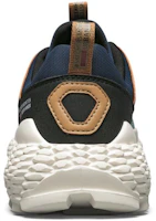 Shop Skechers Monster 拼接復古運動 低幫 跑步鞋 男款 海軍藍