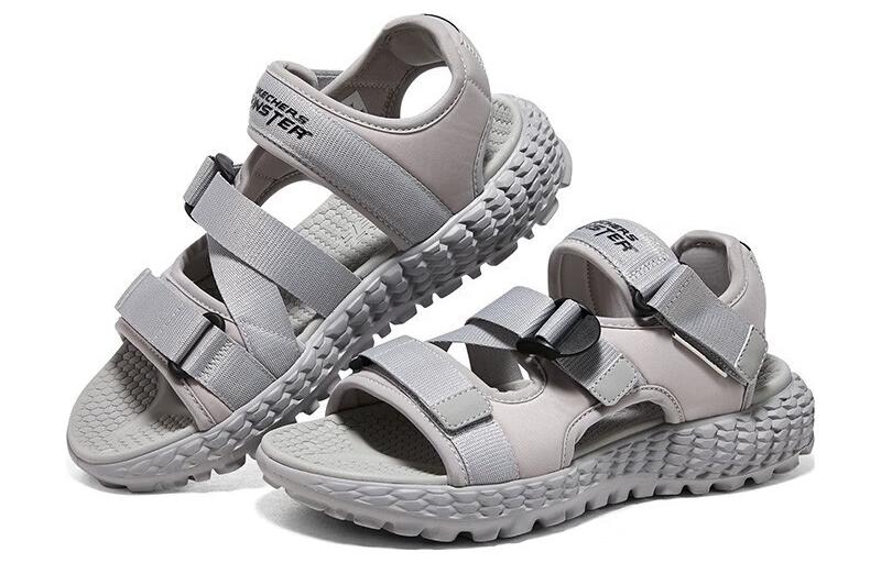 Lookbook Skechers Sandal Monster 'Kelabu' 894231-GRY