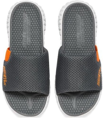 Skechers Monster Sandal 'Grey Orange' 237295-GRY Shop Skechers Monster Sandal 'Grey Orange' 237295-GRY